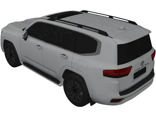 Toyota Land Cruiser 300 (2021) 3D Model preview