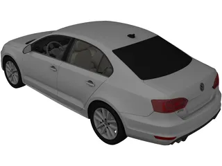 Volkswagen Jetta (2012) 3D Model preview