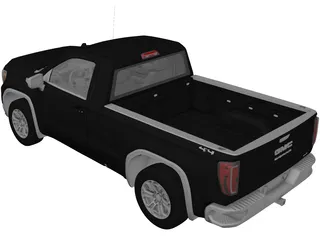 GMC Sierra Reg SLE 1500 (2020) 3D Model preview