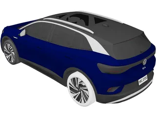 Volkswagen ID.4 (2021) 3D Model preview