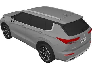 Mitsubishi Outlander (2022) 3D Model preview