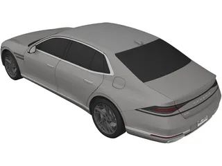 Genesis G90 (2022) 3D Model preview