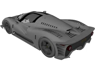 Ferrari P4/5 (2006) 3D Model preview