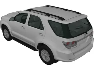 Toyota Fortuner (2012) 3D Model preview