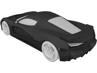 Rimac Nevera (2021) 3D Model preview