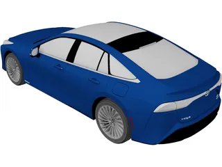 Toyota Mirai (2021) 3D Model preview