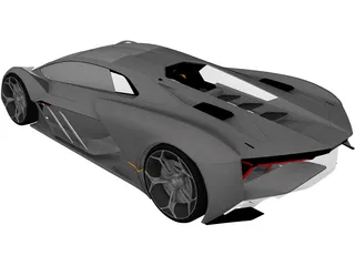 Lamborghini Terzo Millennio (2019) 3D Model preview