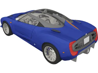 Spyker C12 Zagato 3D Model preview