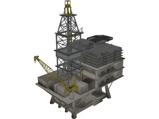 Tender Rig 3D Model preview