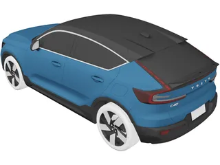 Volvo C40 (2022) 3D Model preview