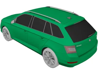 Skoda Fabia Combi (2019) 3D Model preview