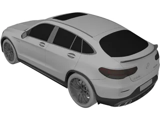 Mercedes-Benz GLC63S AMG Coupe (2020) 3D Model preview