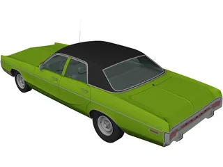 Dodge Polara (1970) 3D Model preview