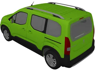 Peugeot Rifter (2020) 3D Model preview