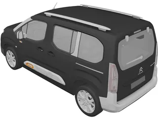 Citroen Berlingo (2019) 3D Model preview