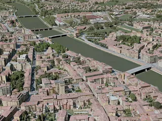 Pisa City, Italy (2021) 3D Model preview