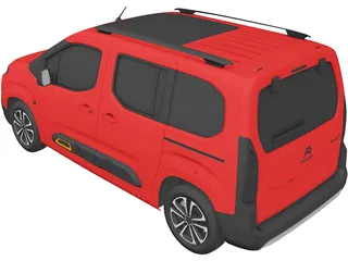 Citroen Berlingo (2021) 3D Model preview