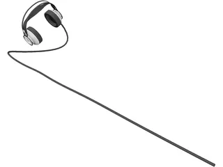 AKG Headphones K-872 3D Model preview