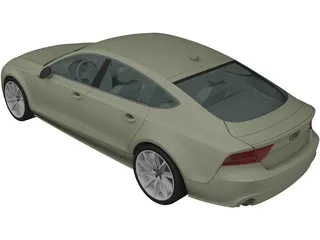 Audi A7 Sportback (2011) 3D Model preview