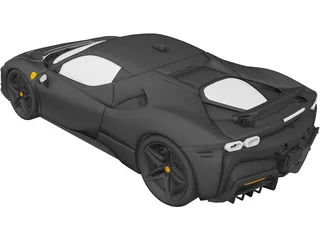 Ferrari SF90 Stradale (2021) 3D Model preview
