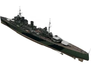 HMS London 3D Model preview