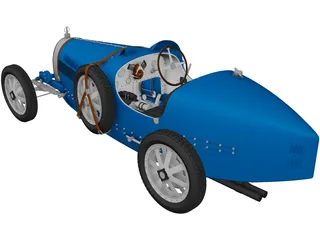 Bugatti Type 35 (1924) 3D Model preview