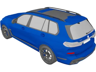 BMW X7 M60i (2023) 3D Model preview