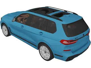 BMW X7 (2021) 3D Model preview
