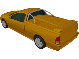 Ford Falcon BF Ute XR8 (2006) 3D Model preview