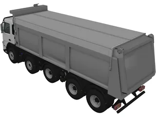 Volvo FM Truck 10x4 Dumper 3D Model preview