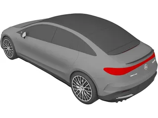 Mercedes-AMG EQE 53 (2021) 3D Model preview