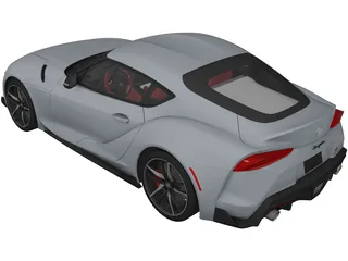 Toyota Supra (2020) 3D Model preview