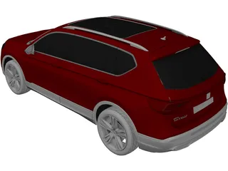 Seat Tarraco Excellence (2021) 3D Model preview