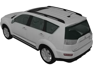 Mitsubishi Outlander GT (2010) 3D Model preview