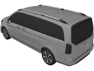Mercedes-Benz Tourer EQV (2021) 3D Model preview