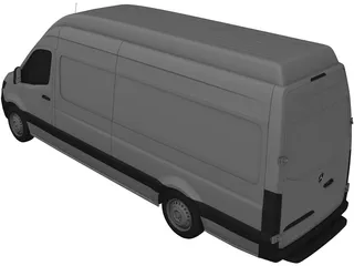 Mercedes-Benz Sprinter Panel Van L4H3 RWD (2019) 3D Model preview