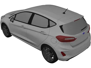Ford Fiesta Sport (2021) 3D Model preview