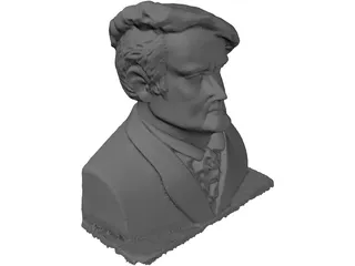 Richard Wagner Bust 3D Model preview