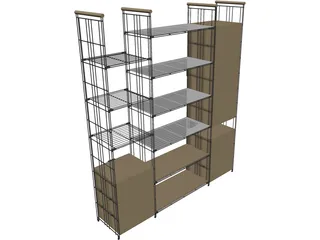 Balton Regal Shelf 3D Model preview