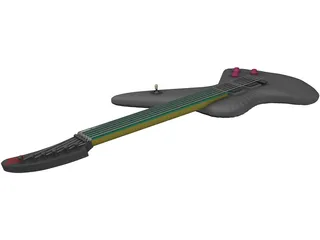 Rock Guitar 3D Model preview