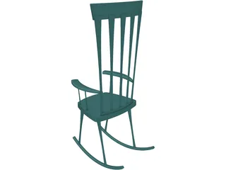Rocking Chair 3D Model preview