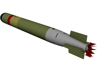 MK54 Torpedo 3D Model preview