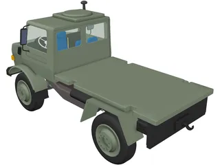 Mercedes-Benz Unimog 1300 4x4 Truck 3D Model preview