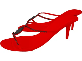 High Heel Shoes 3D Model preview
