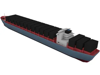Container Ship 3D Model preview