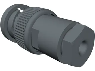 BNC Plug 3D Model preview