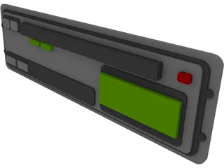 Tachograph for Truck 3D Model preview
