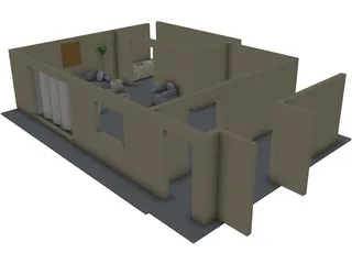 Living Room 3D Model preview