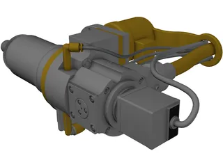 GSI Lumonics AM Series Laser Cutting Head 3D Model preview