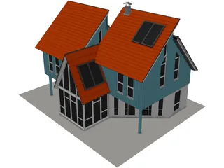 Cottage 3D Model preview